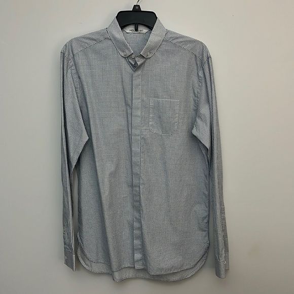 Neil Barrett Dot Print sz16 Slim Fit Button-Up - Picture 1 of 8